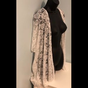 White Lacey Bohemian Kimono